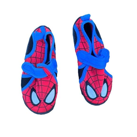 Disney Marvel Spiderman Toddler Boy‎ Swim Shoes Size 10 - Picture 1 of 12